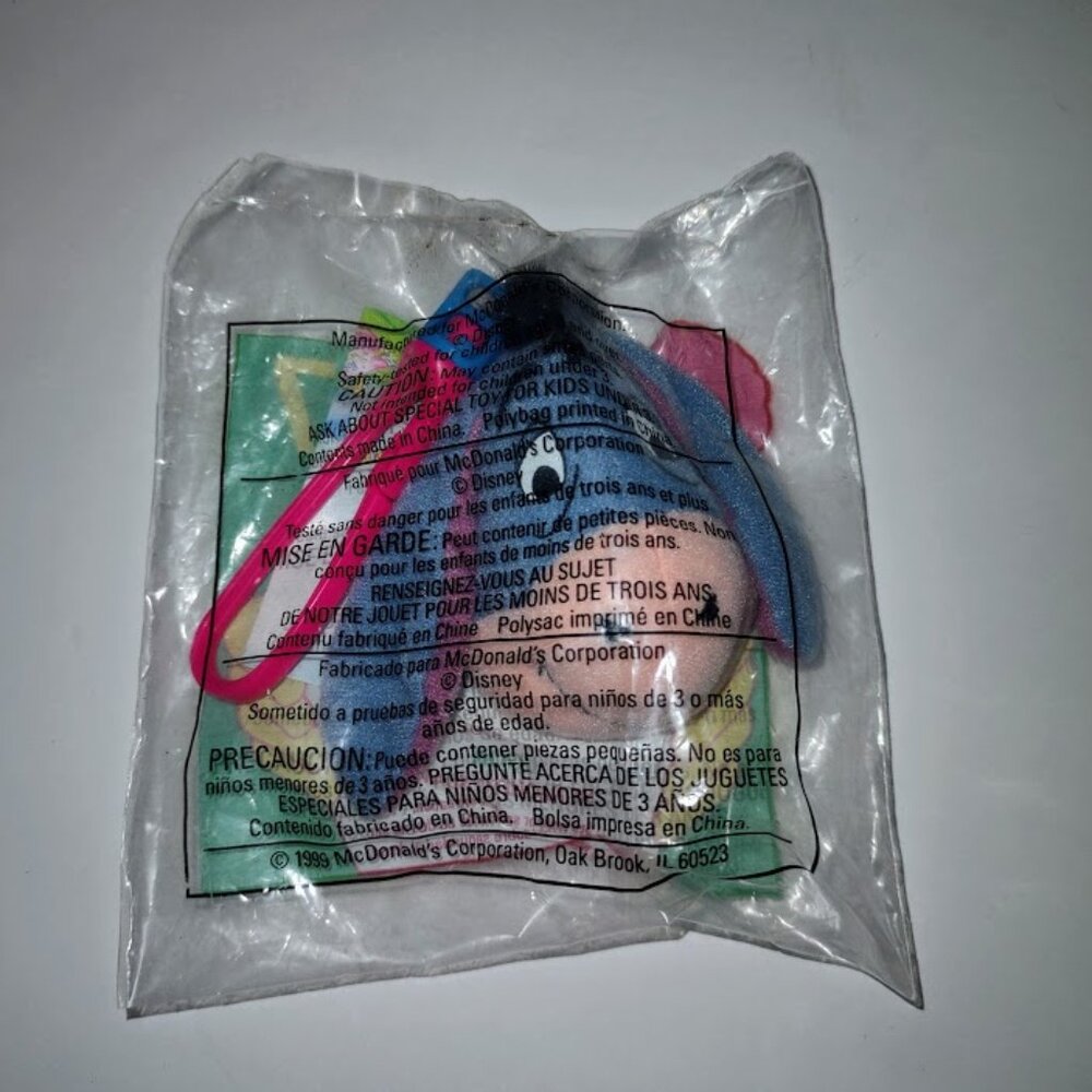 Eeyore Bag Clip - Winnie the Pooh Movie - McDonald's Happy Meal Toy
